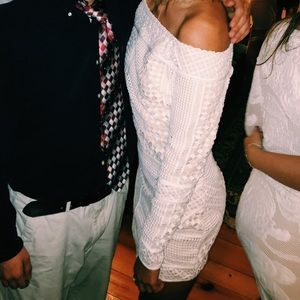 Structured long sleeve dress